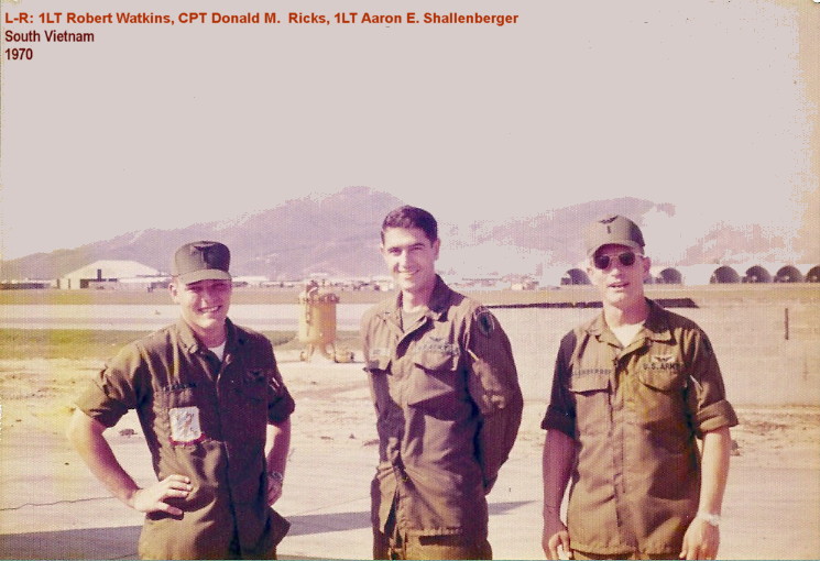 Left to right: 1LT Robert Watkins, CPT Don Ricks, CPT Aaronm Shellenberger Left to right: 1LT Robert Watkins, CPT Don Ricks, CPT Aaronm Shellenberger